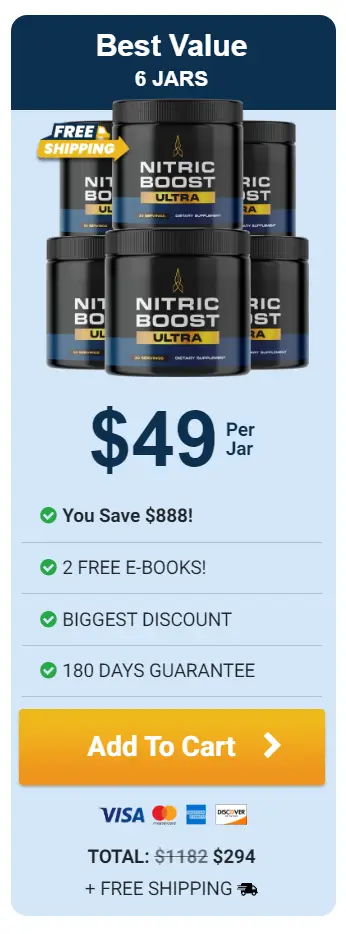 Nitric Boost checkout 6 Jars